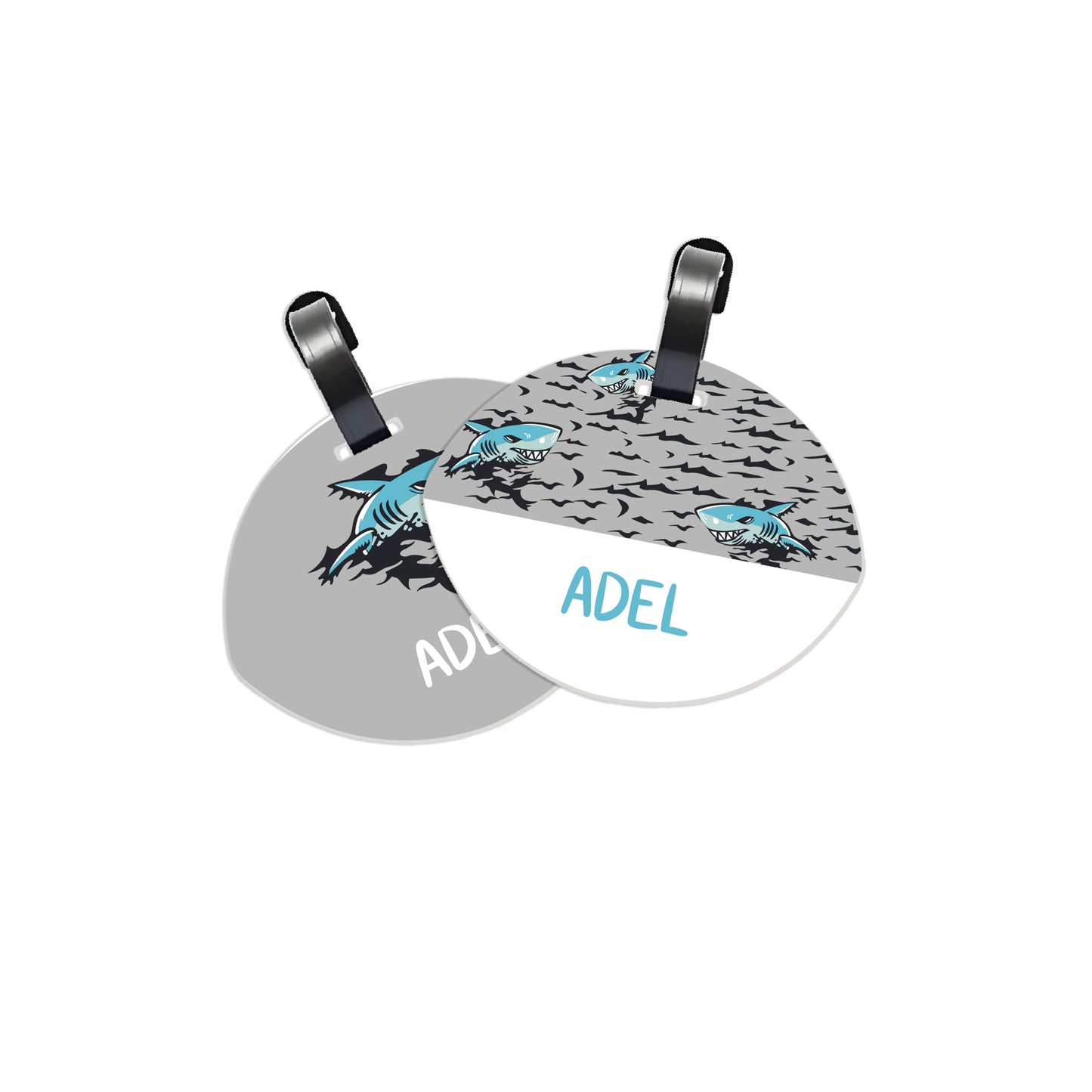 School Tags D078 - Shark