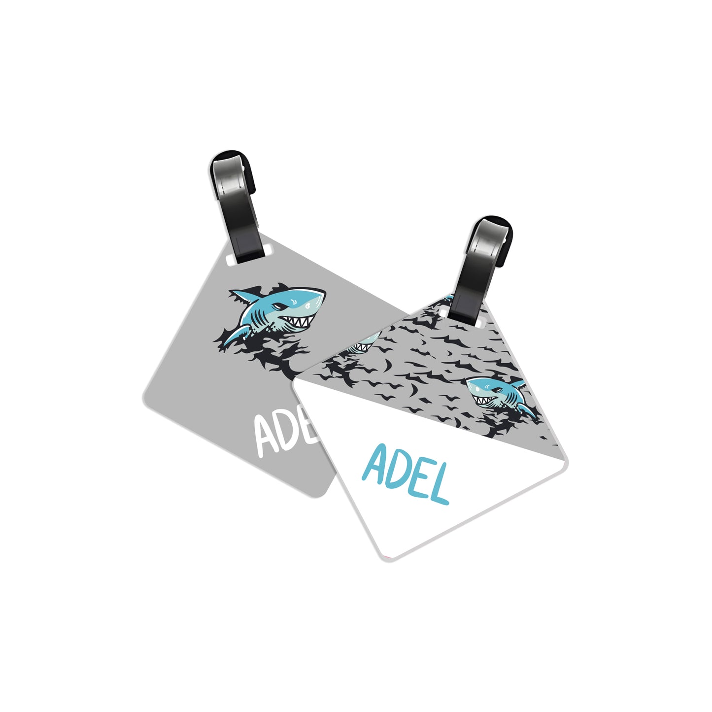 School Tags D078 - Shark