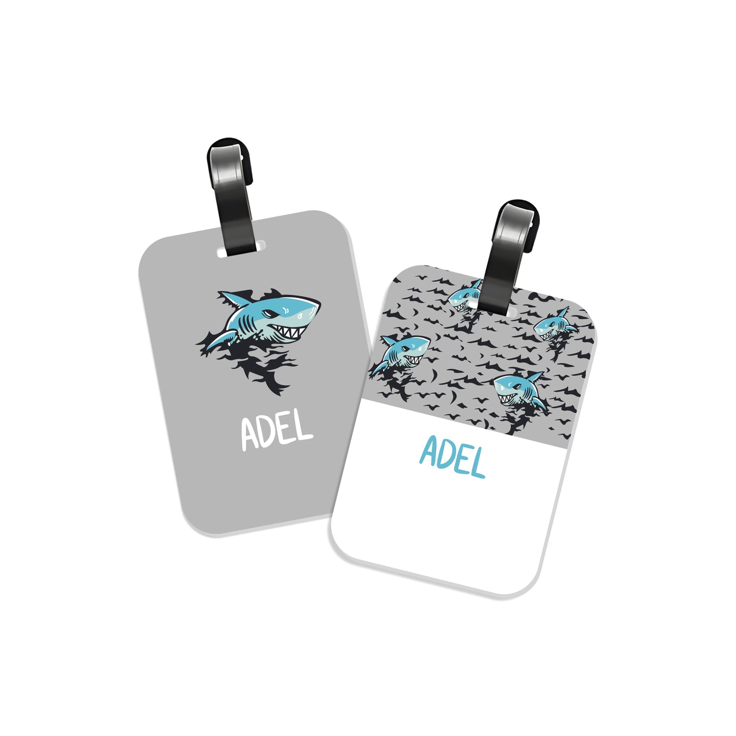 School Tags D078 - Shark