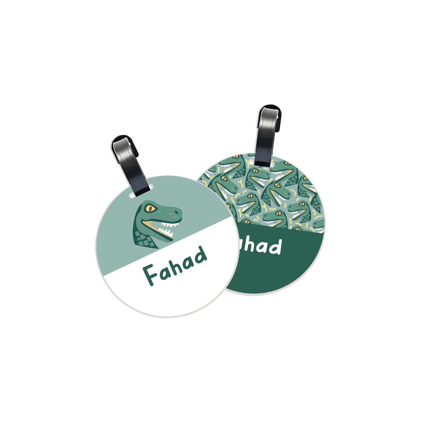 School Tags D084 - Dinosaur