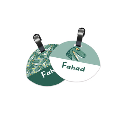 School Tags D084 - Dinosaur