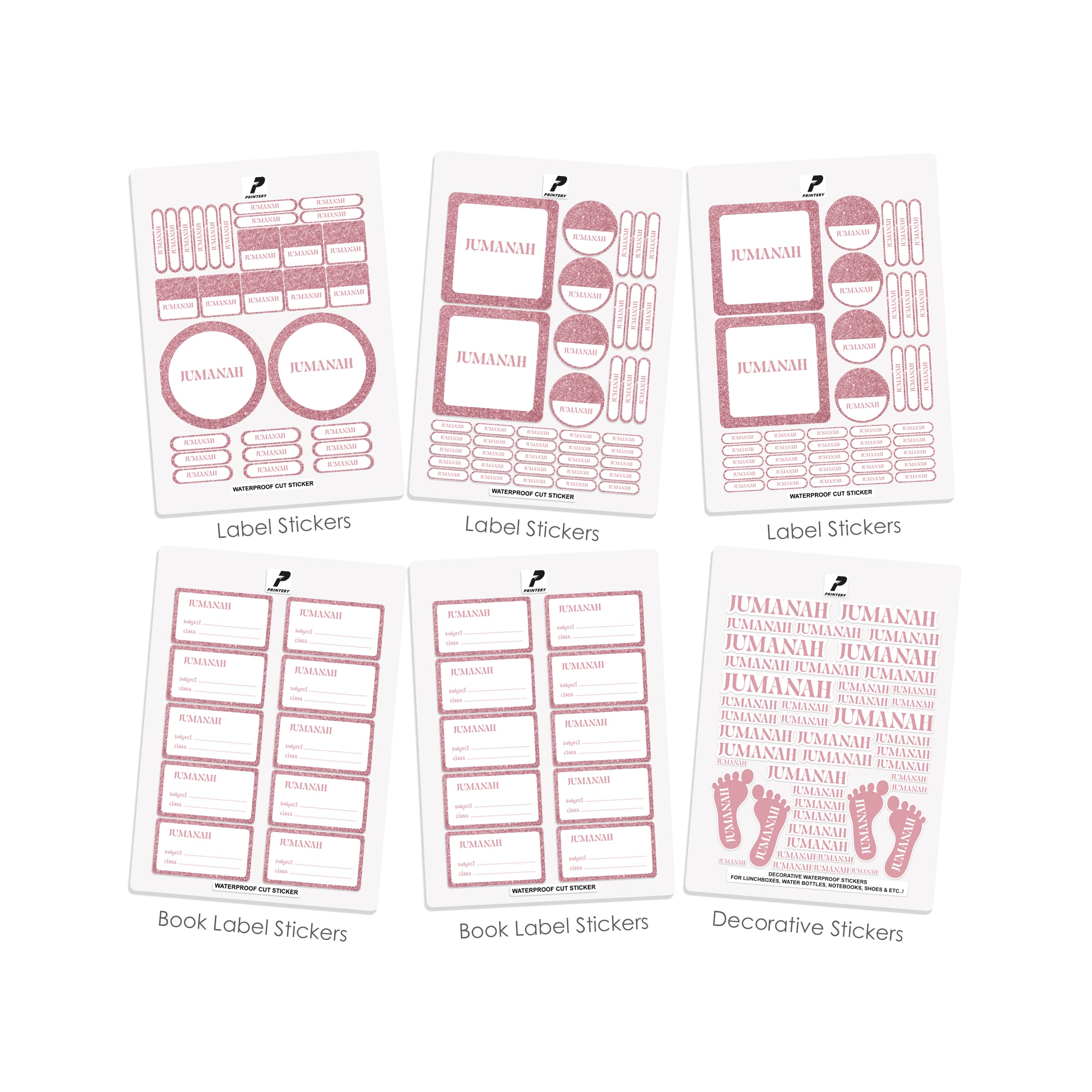 Label Sticker Pad School Label Stickers Pack D085 – PRINTERY