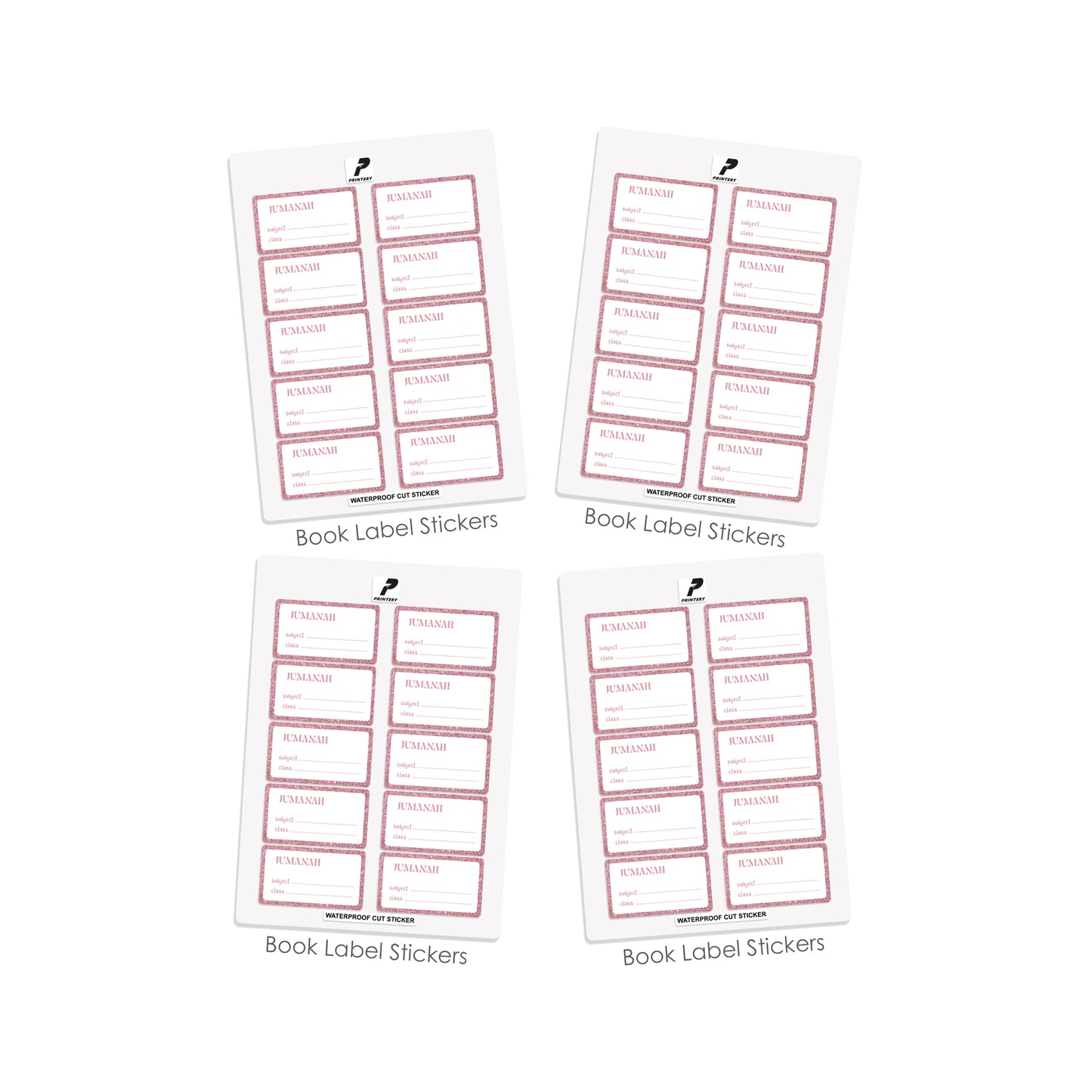 School Label Stickers Pack D085