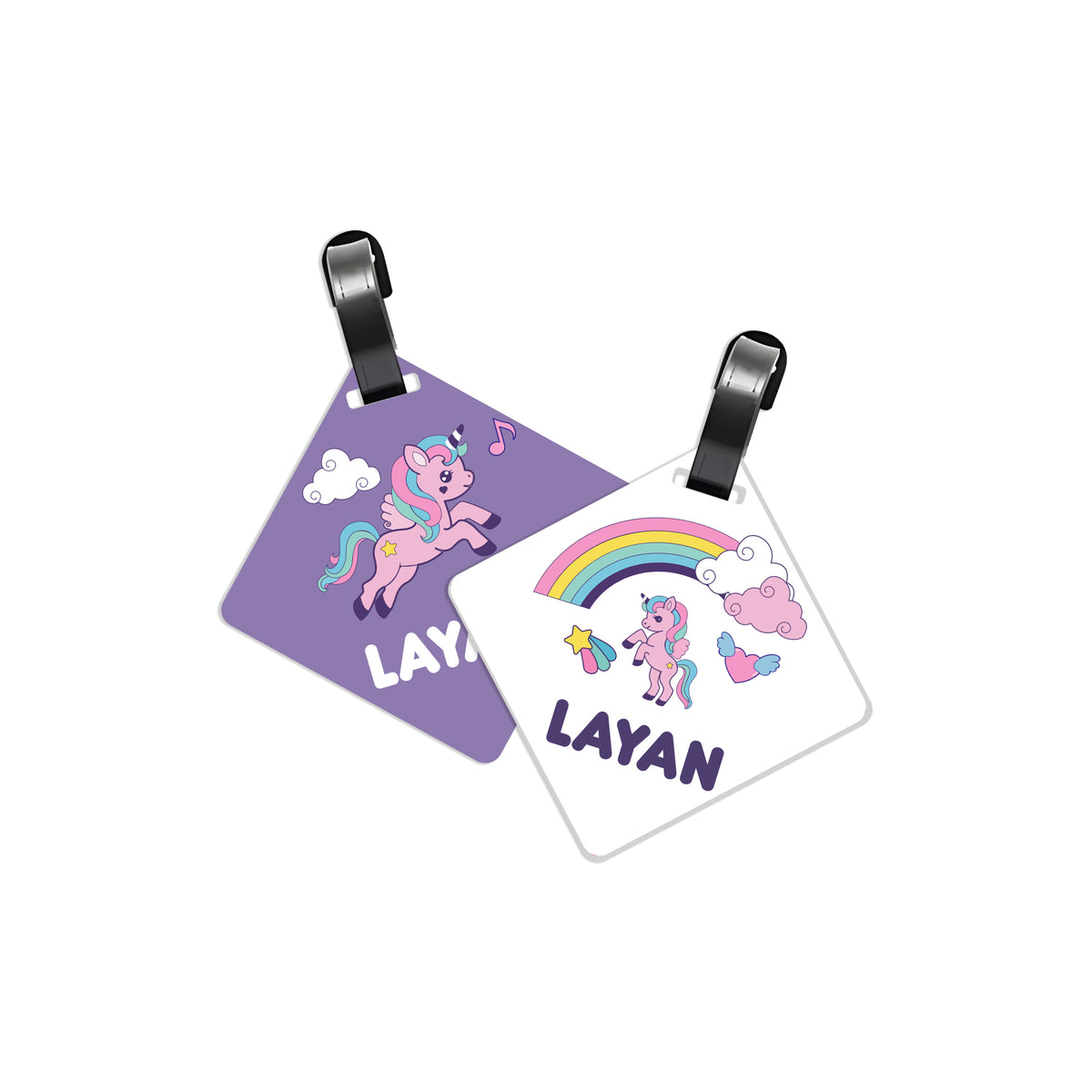 School Tags D103 - Unicorn