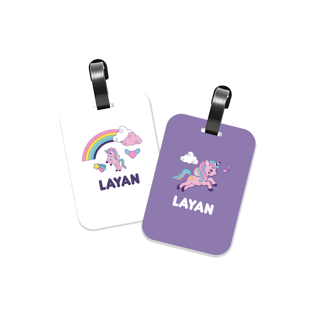 School Tags D103 - Unicorn