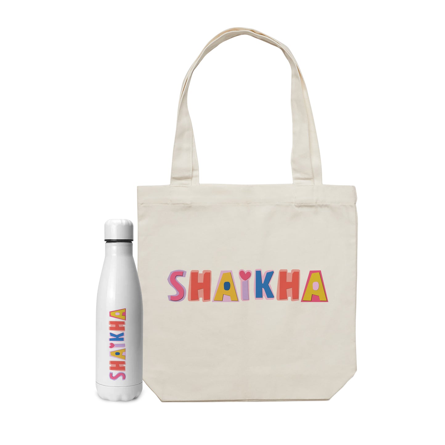 Tote bag & Bottle Gift Set D684
