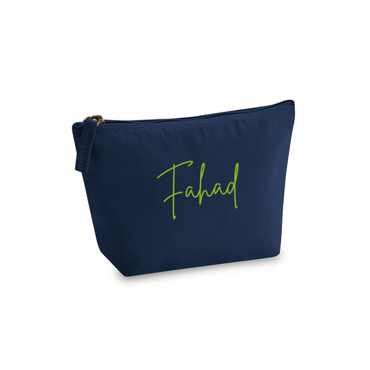 Navi Blue Organic Accessory Bag D04