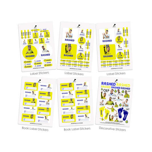 School Label Stickers Pack D168 - Ronaldo