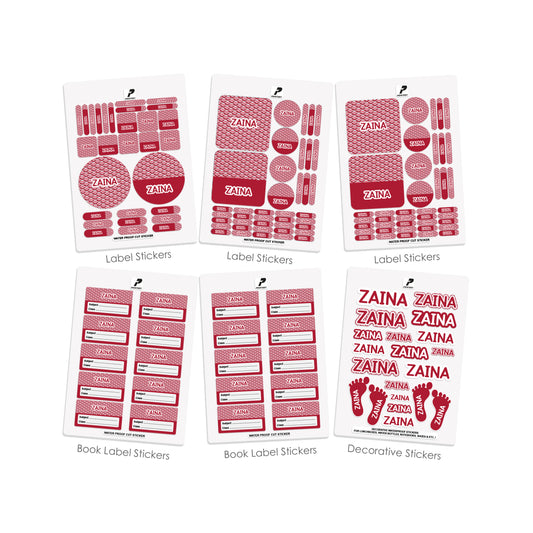 School Label Stickers Pack D087