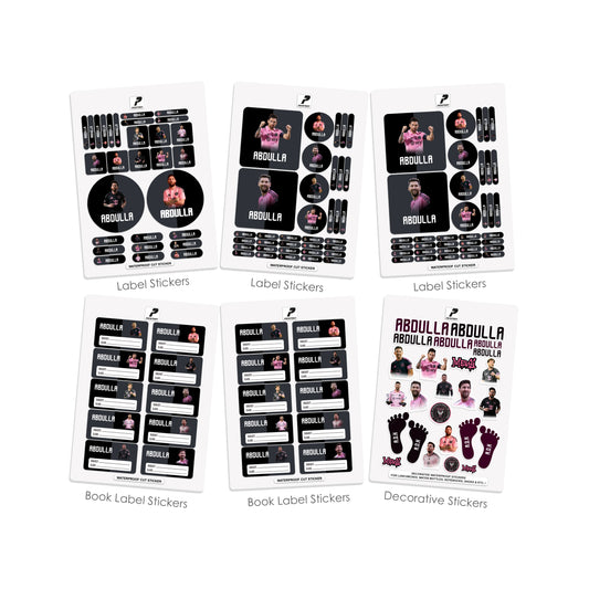 School Label Stickers Pack D144 - Messi