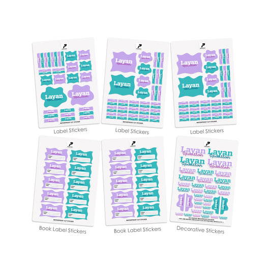 School Label Stickers Pack D180