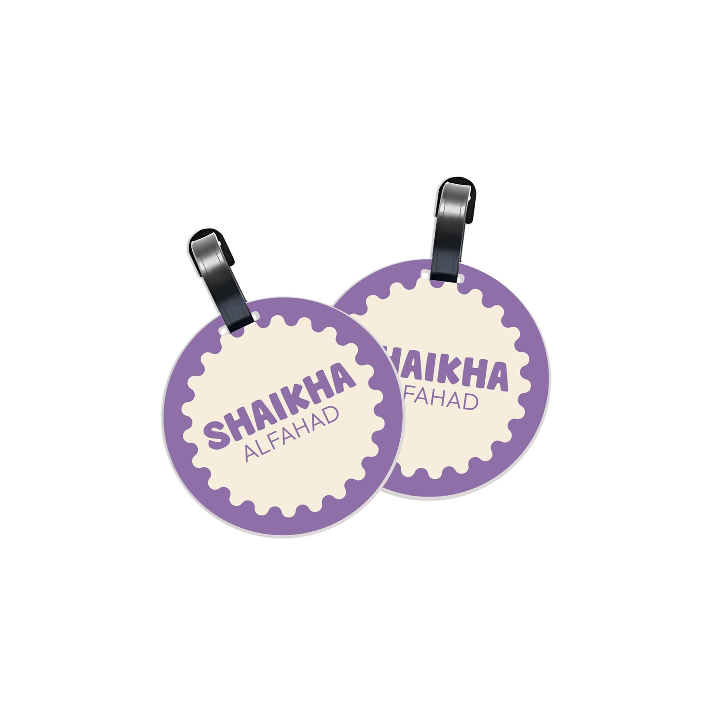 School Tags D170 - Purple