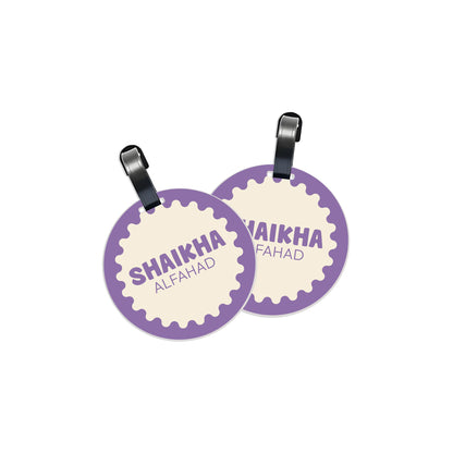 School Tags D170 - Purple