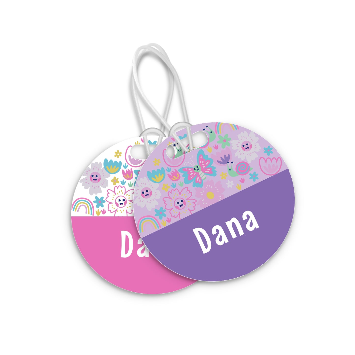 School Tags D119 - Butterfly
