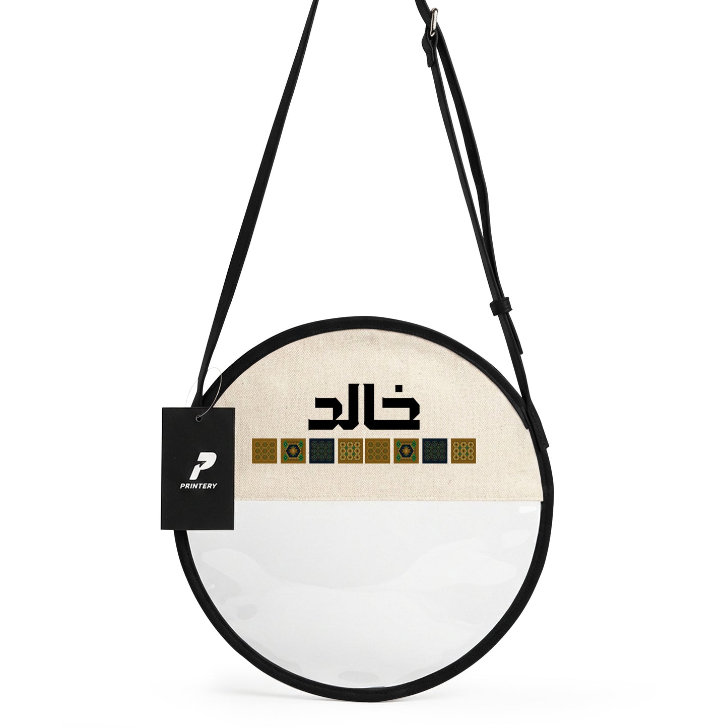 Gergean Leather Round Cross Bag RD11 - Black