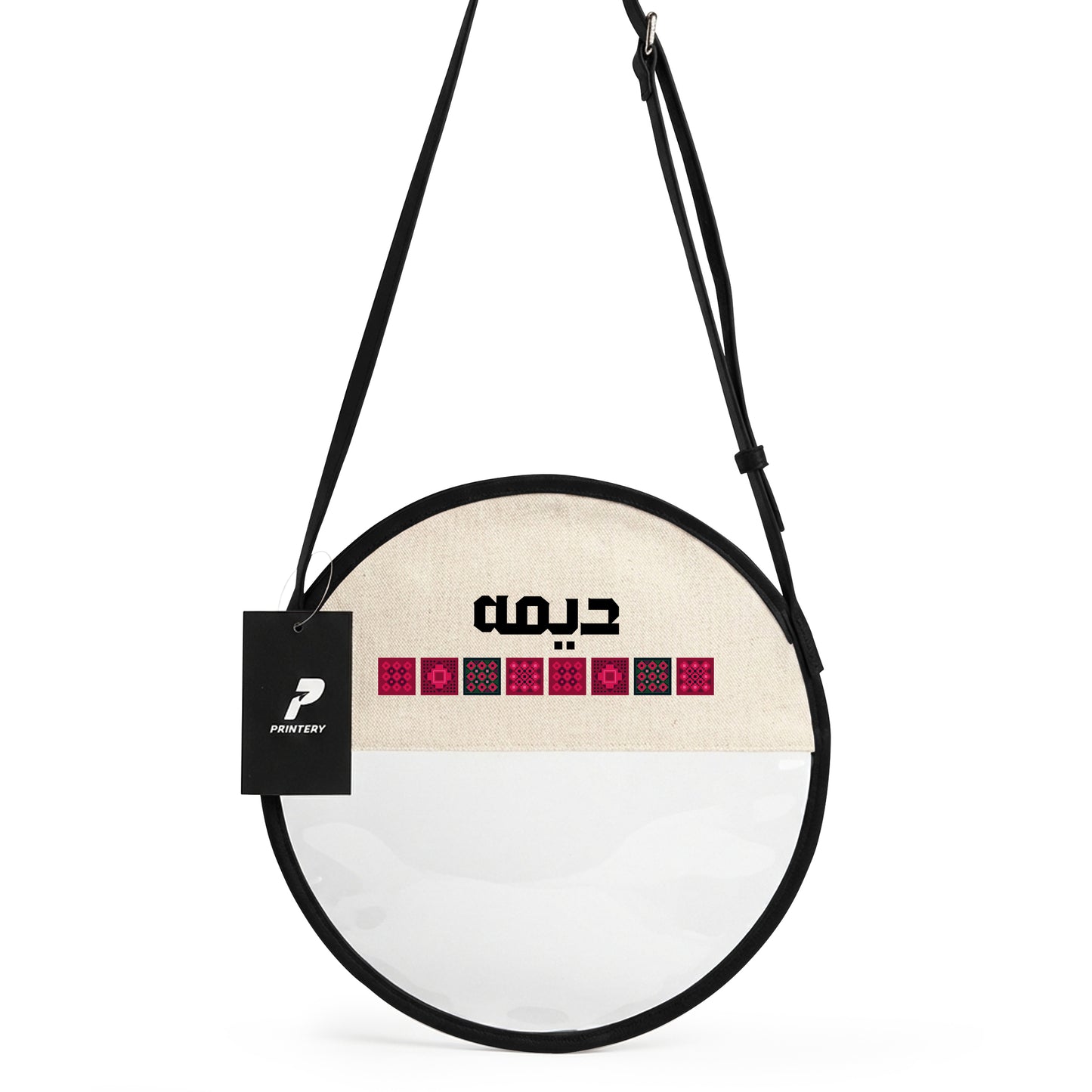 Gergean Leather Round Cross Bag RD11 - Black