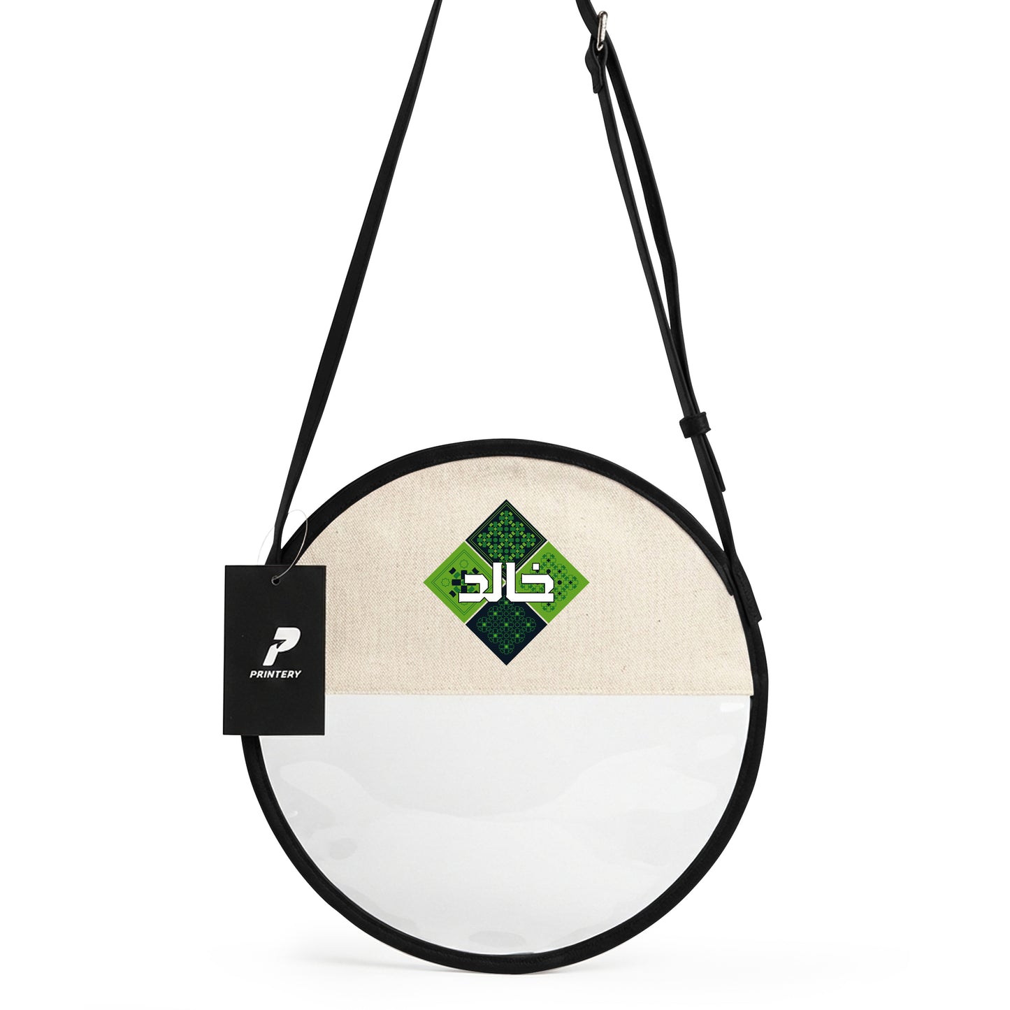 Gergean Leather Round Cross Bag RD12 - Black