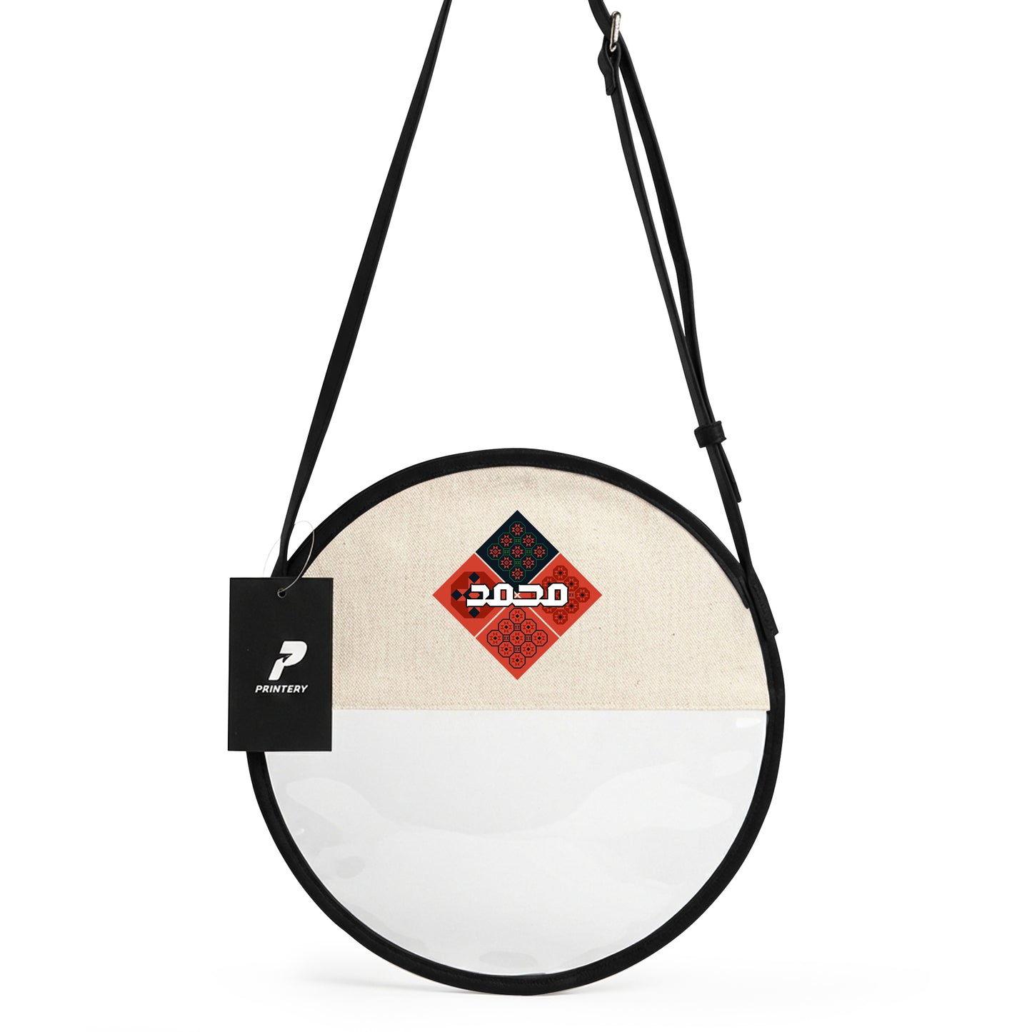 Gergean Leather Round Cross Bag RD12 - Black