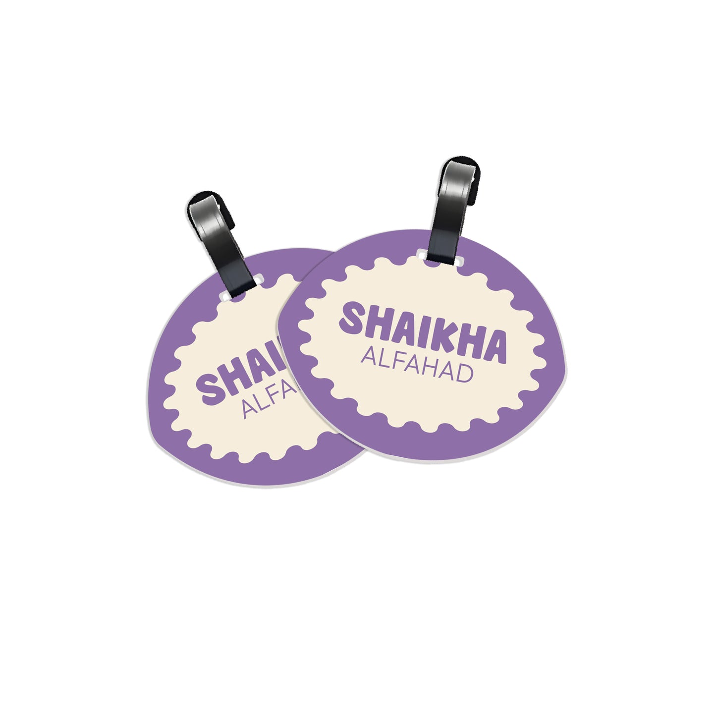 School Tags D170 - Purple