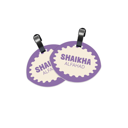School Tags D170 - Purple