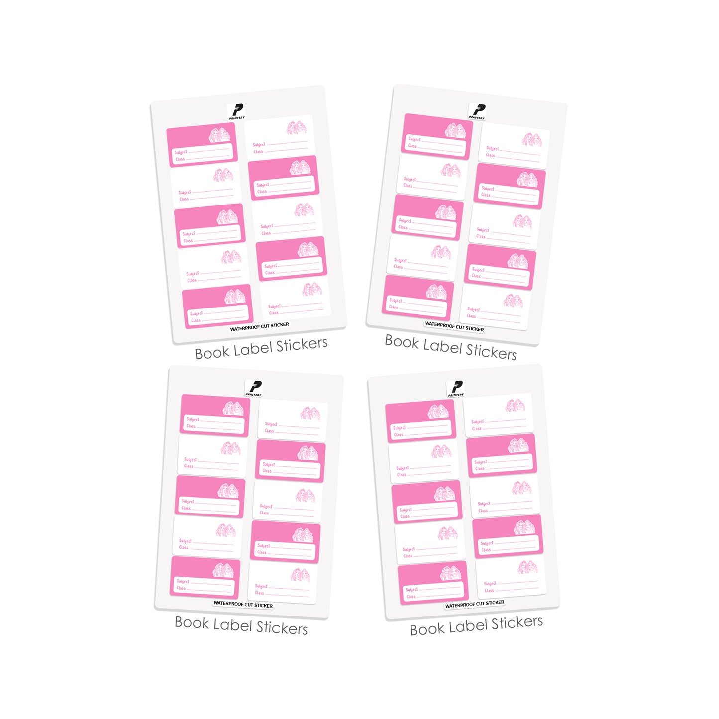 Ready to Buy School Label Pack D104 - Barbie