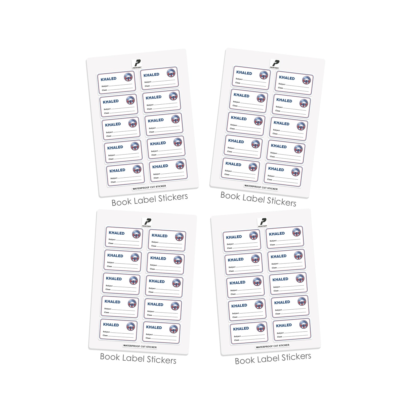 ABS Customized School Labels