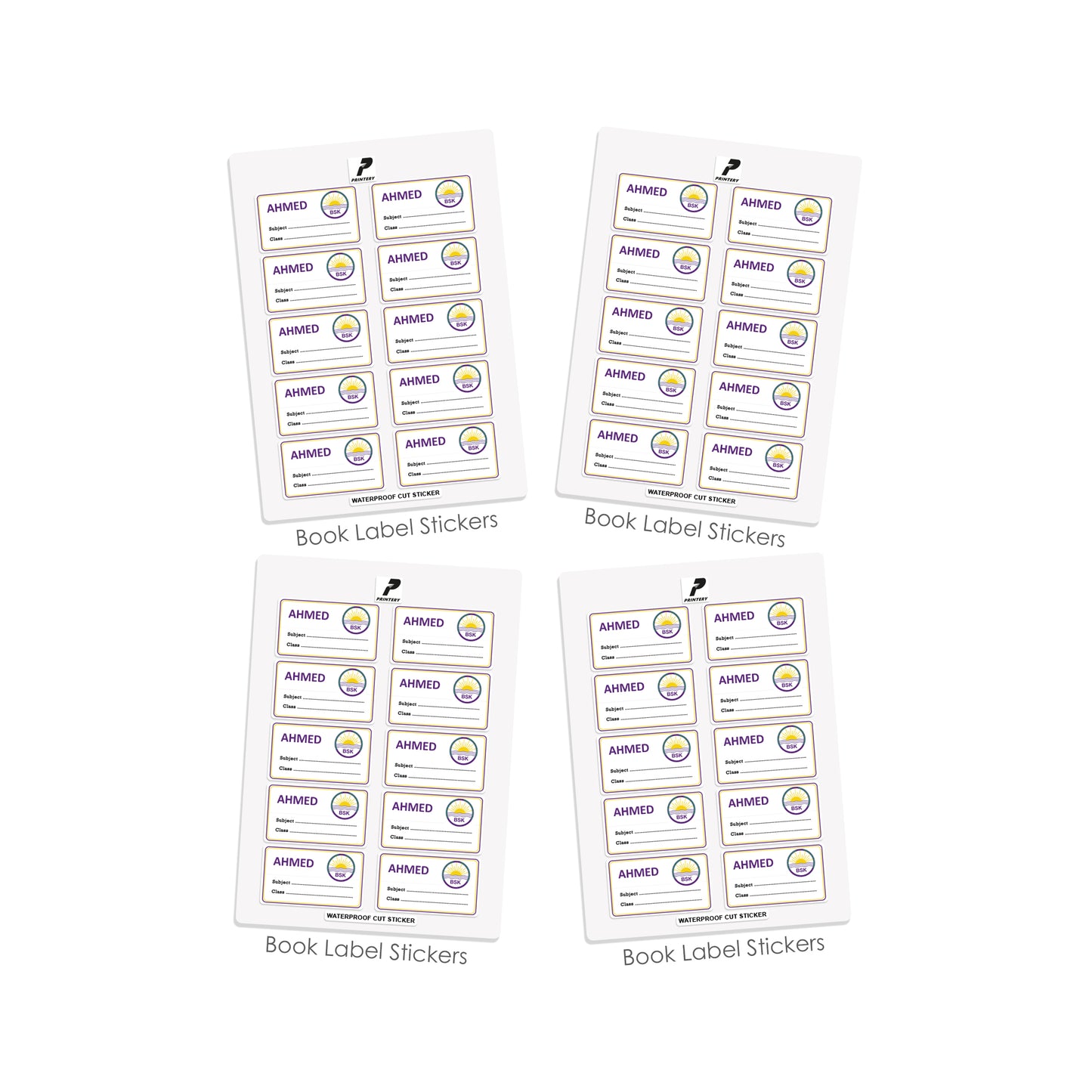 BSK Customized School Labels