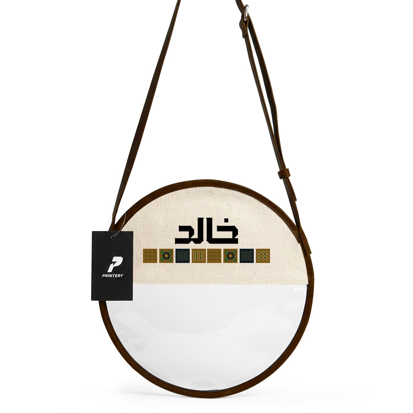 Gergean Leather Round Cross Bag RD11 - Brown