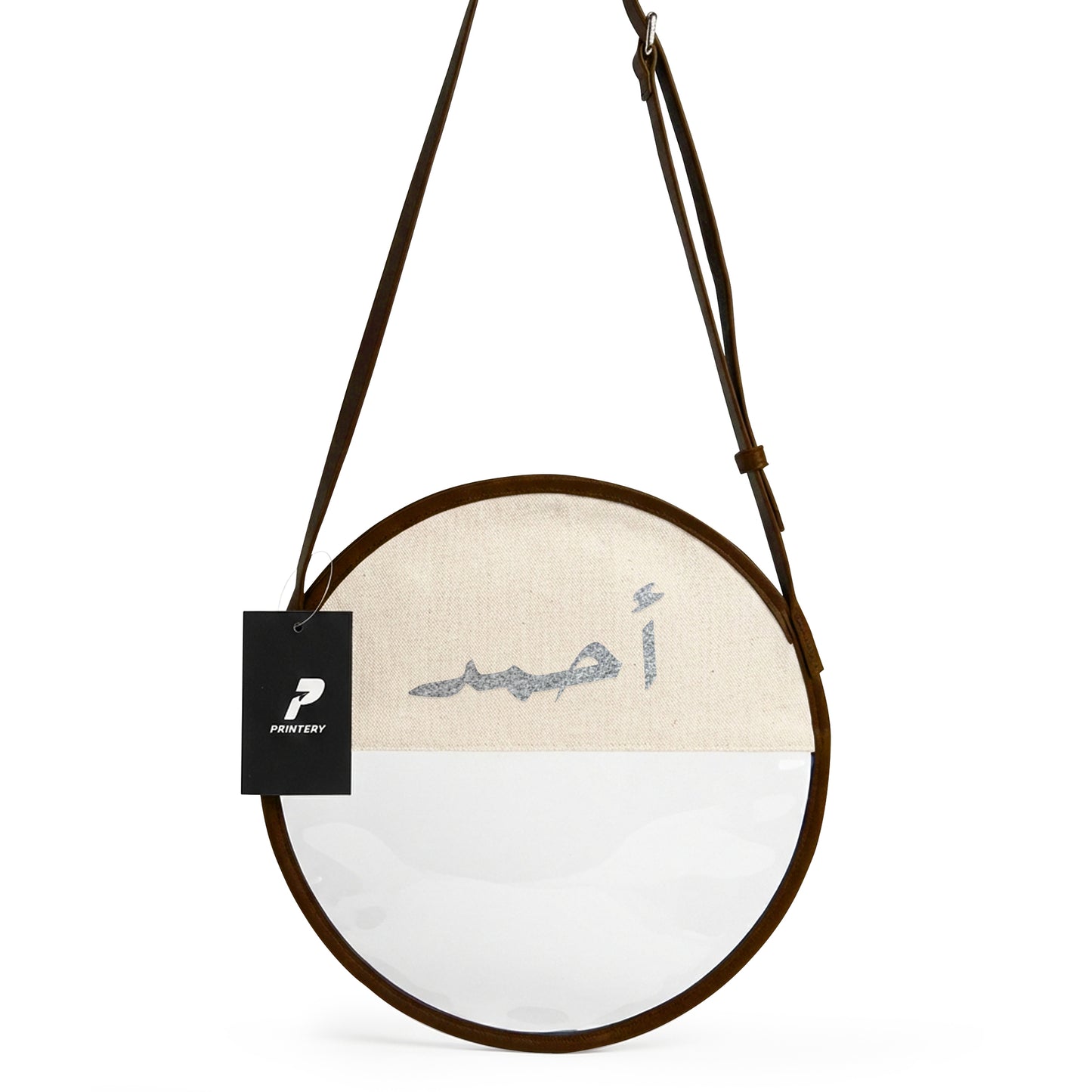 Gergean Leather Round Cross Bag RD02 - Silver