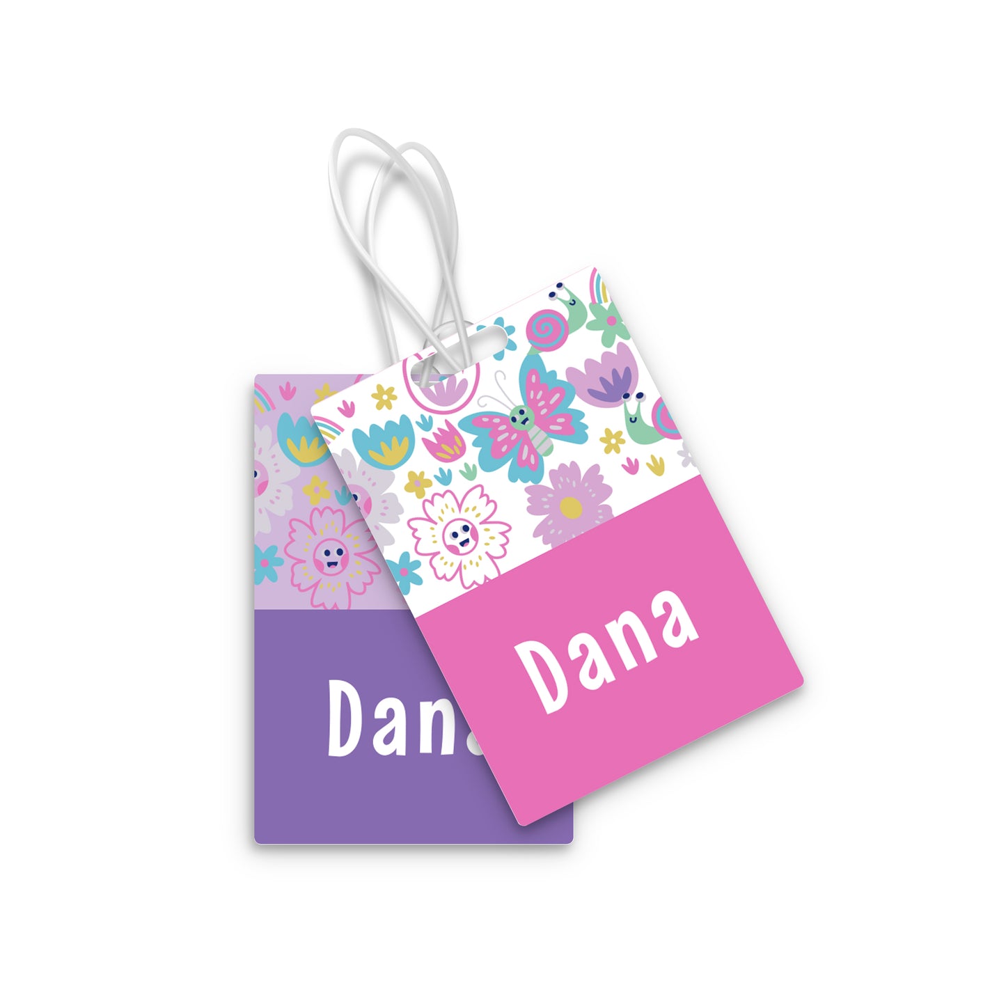 School Tags D119 - Butterfly