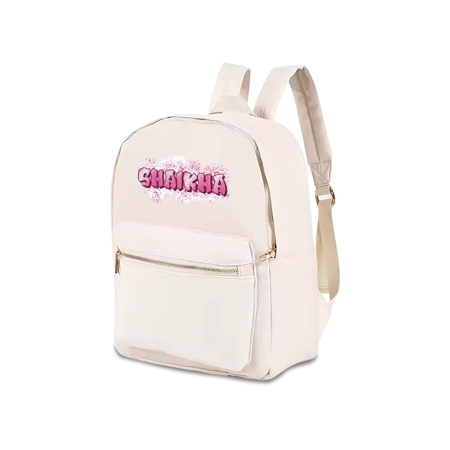 Nude Color School Backpack 2025 - Graffiti