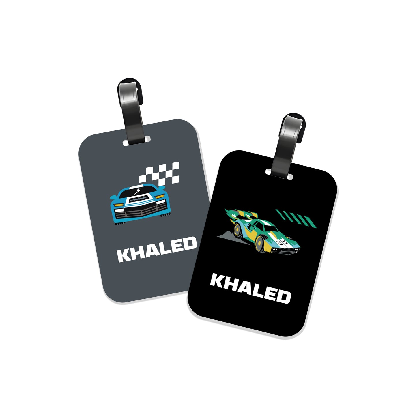 School Tags D139 - Race Car