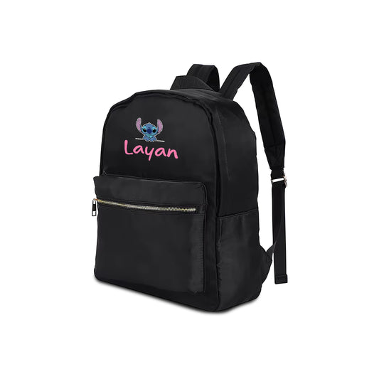 Black School Backpack 2025 - Stitch