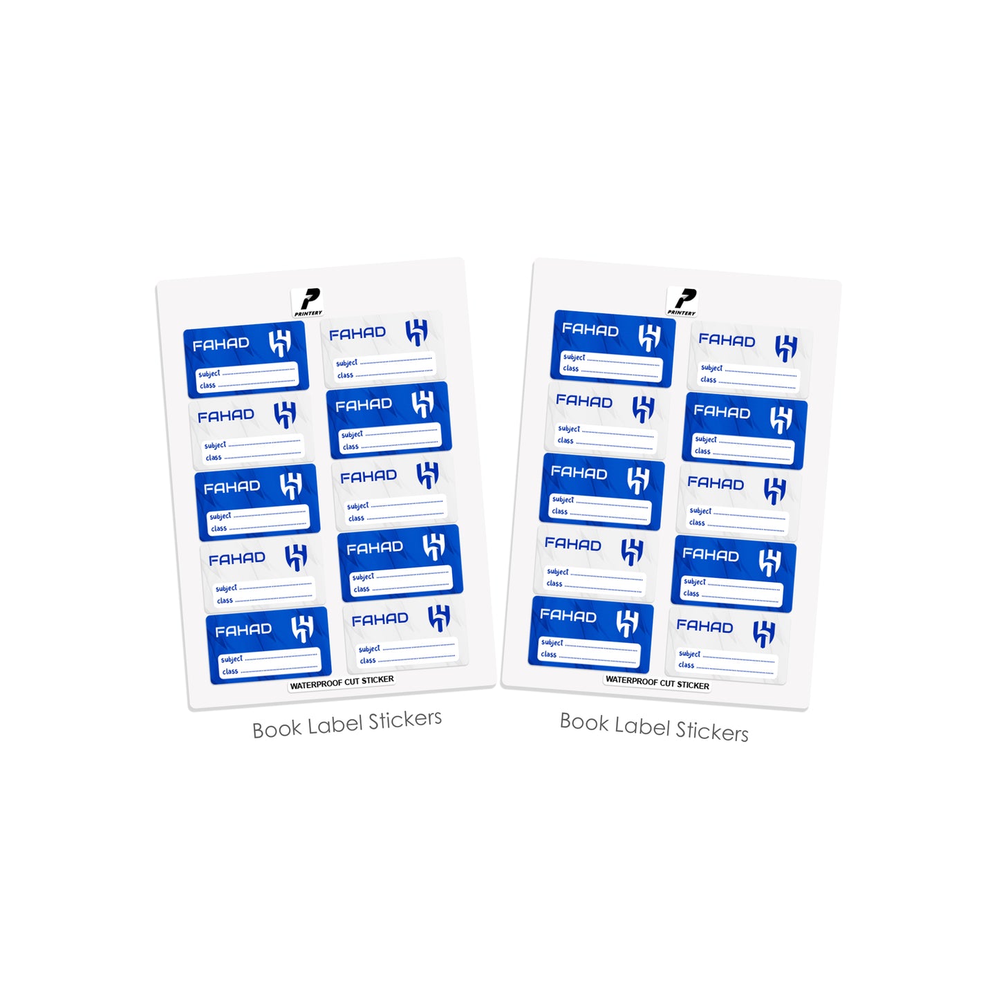 School Label Stickers Pack D126 - Al Hilal