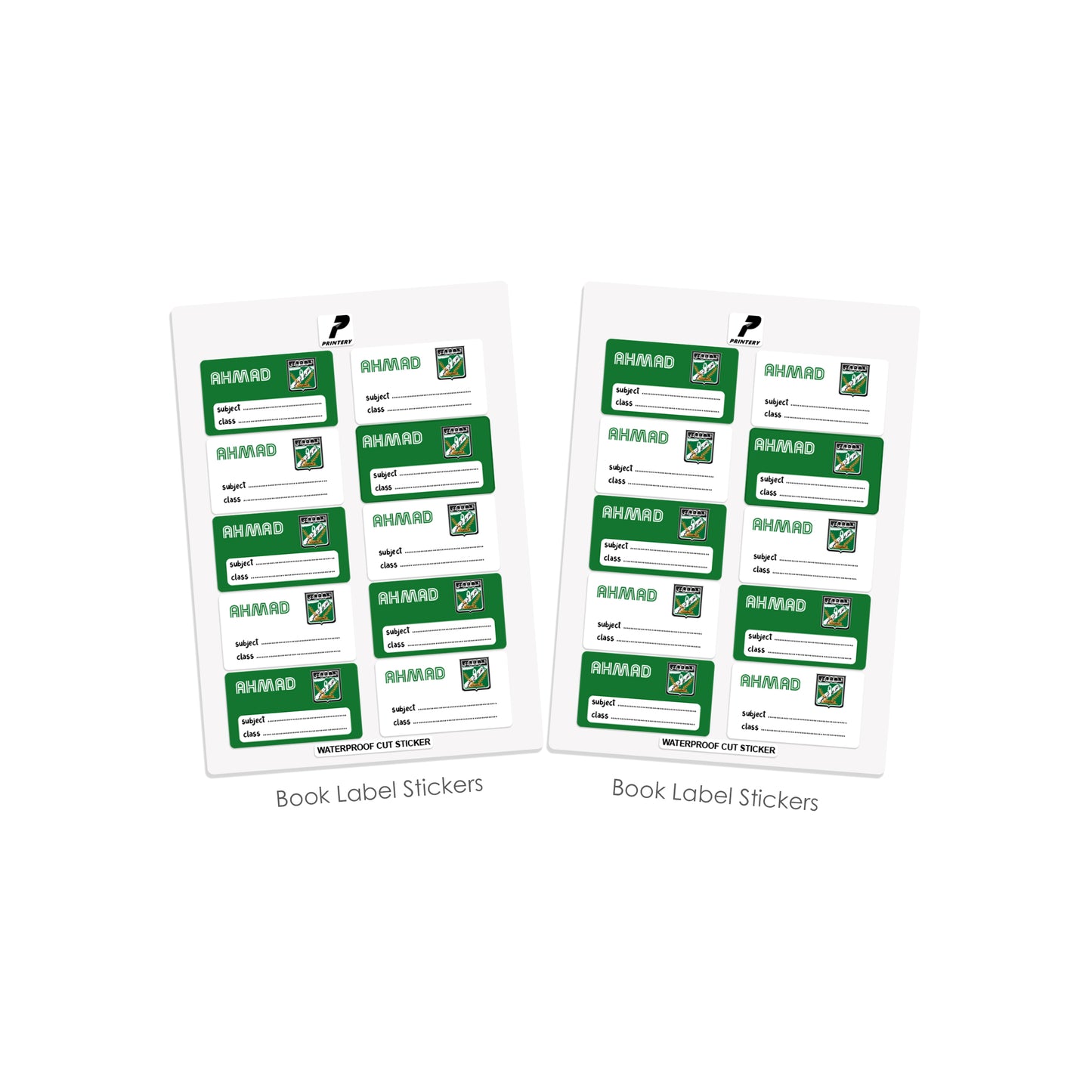 School Label Stickers Pack D128 - Al Arabi