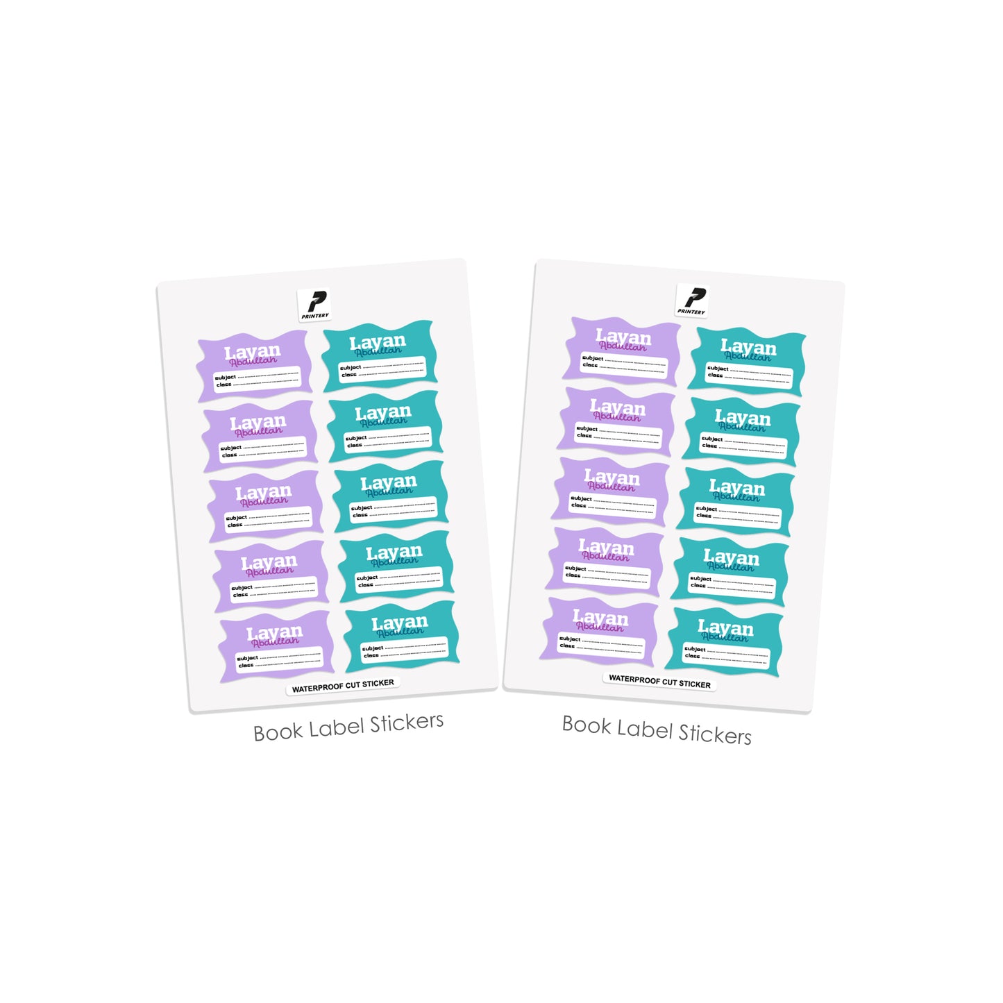 School Label Stickers Pack D180