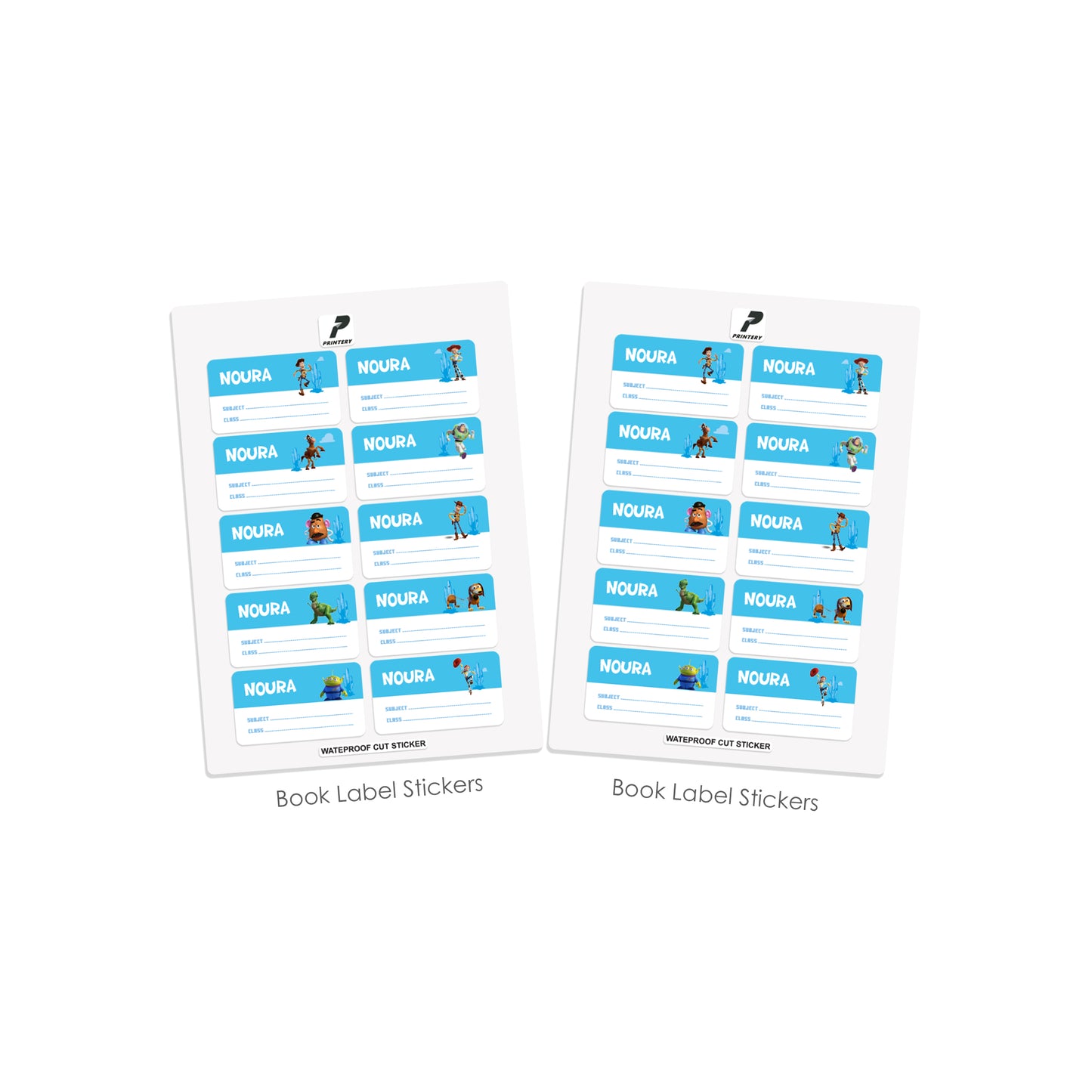 School Label Stickers Pack D183 - Toy Story