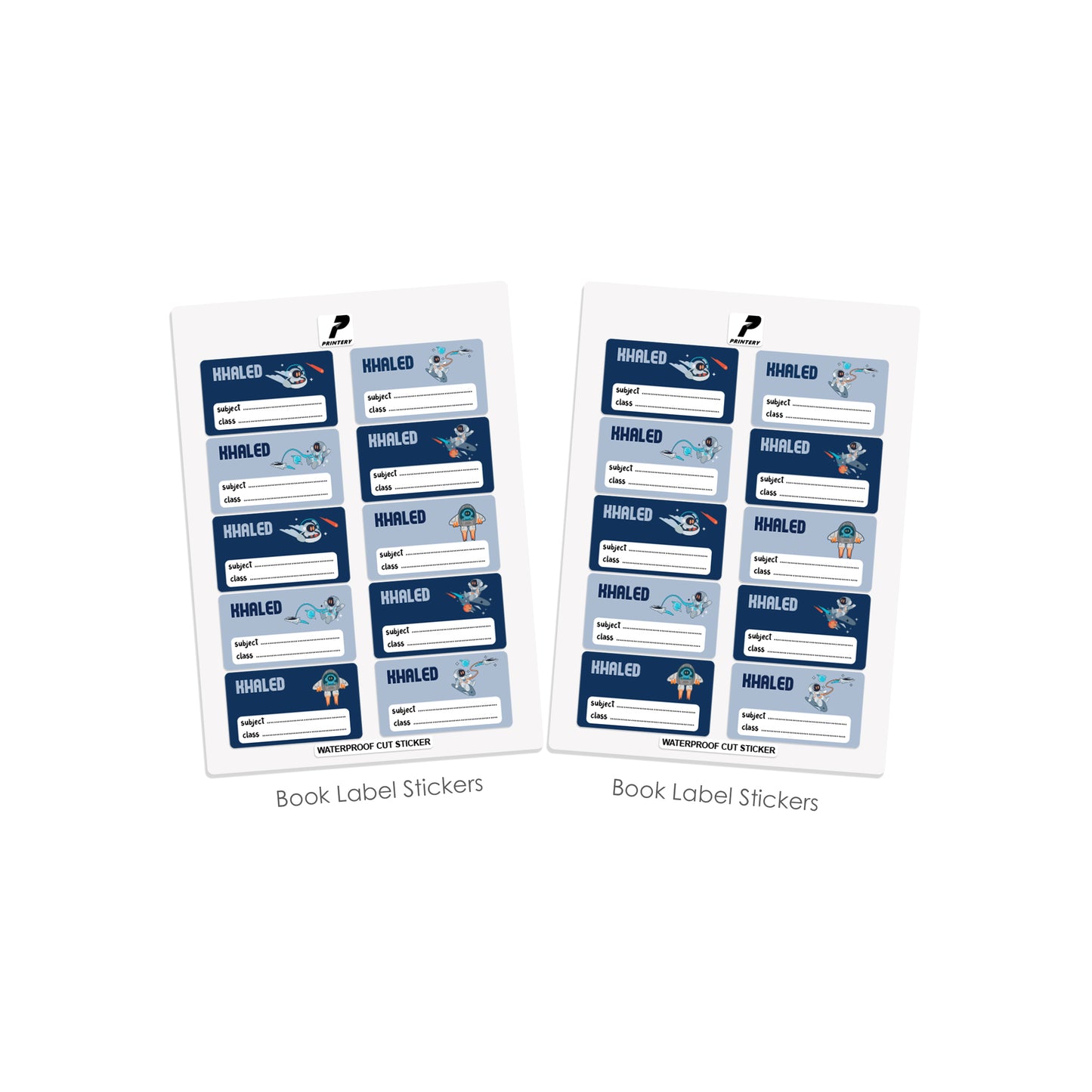 School Label Stickers Pack D109 - Astro
