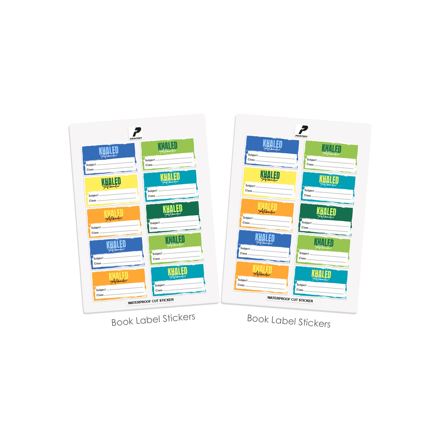 School Label Stickers Pack D178 - Boy