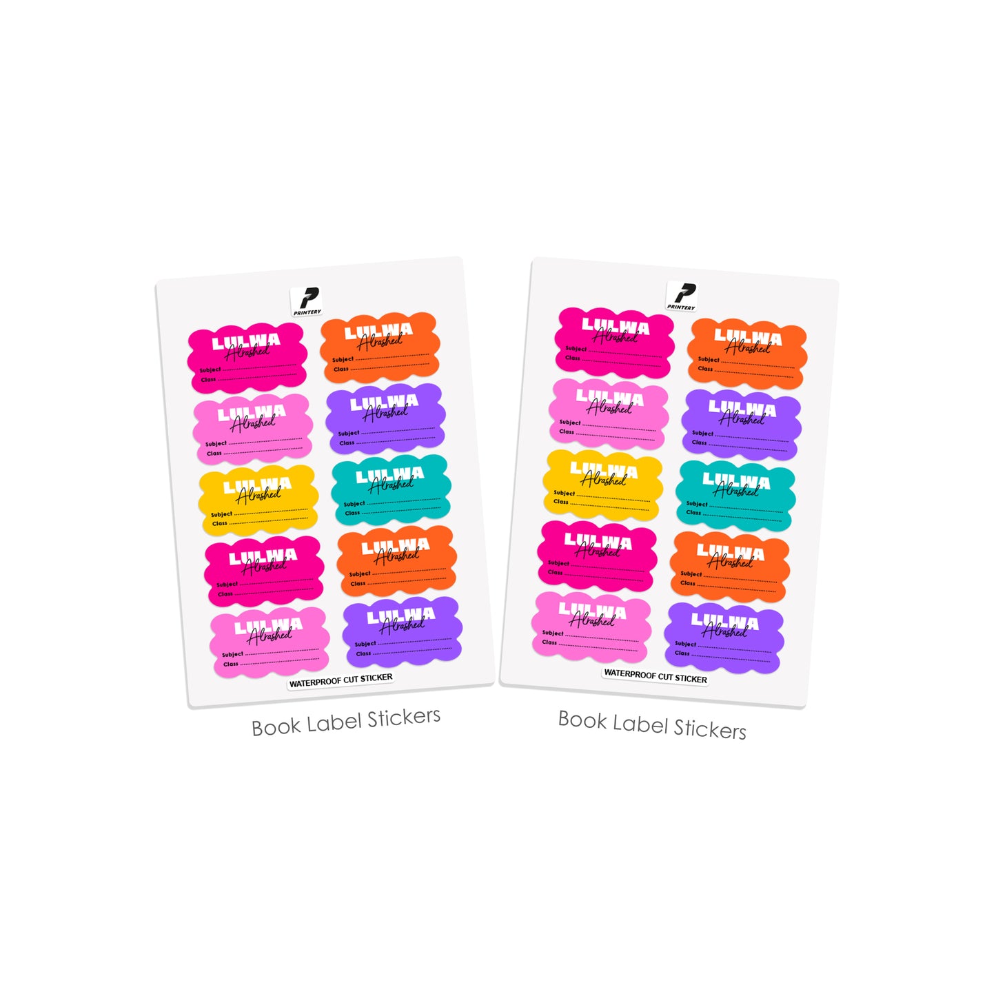 School Label Stickers Pack D174