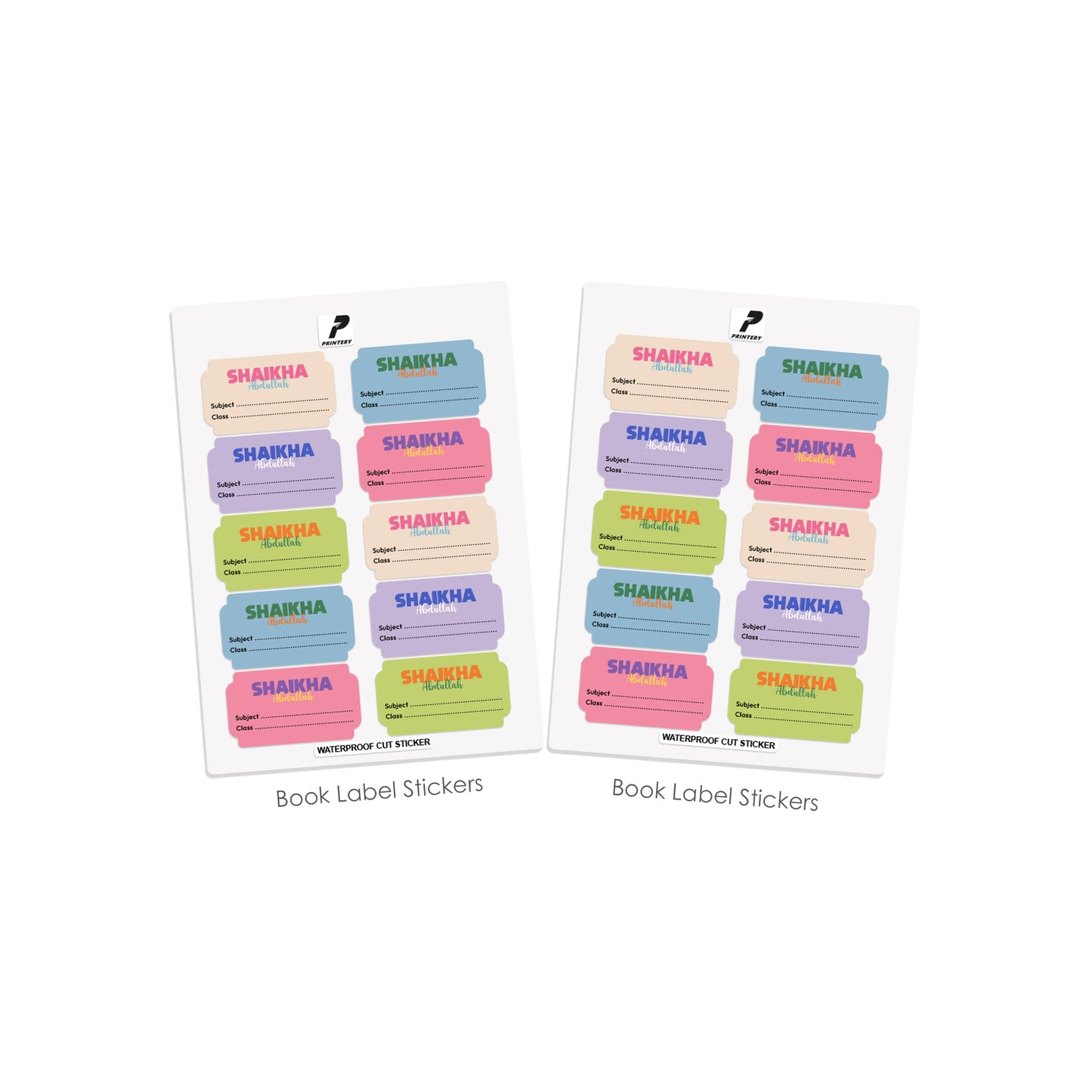 School Label Stickers Pack D176