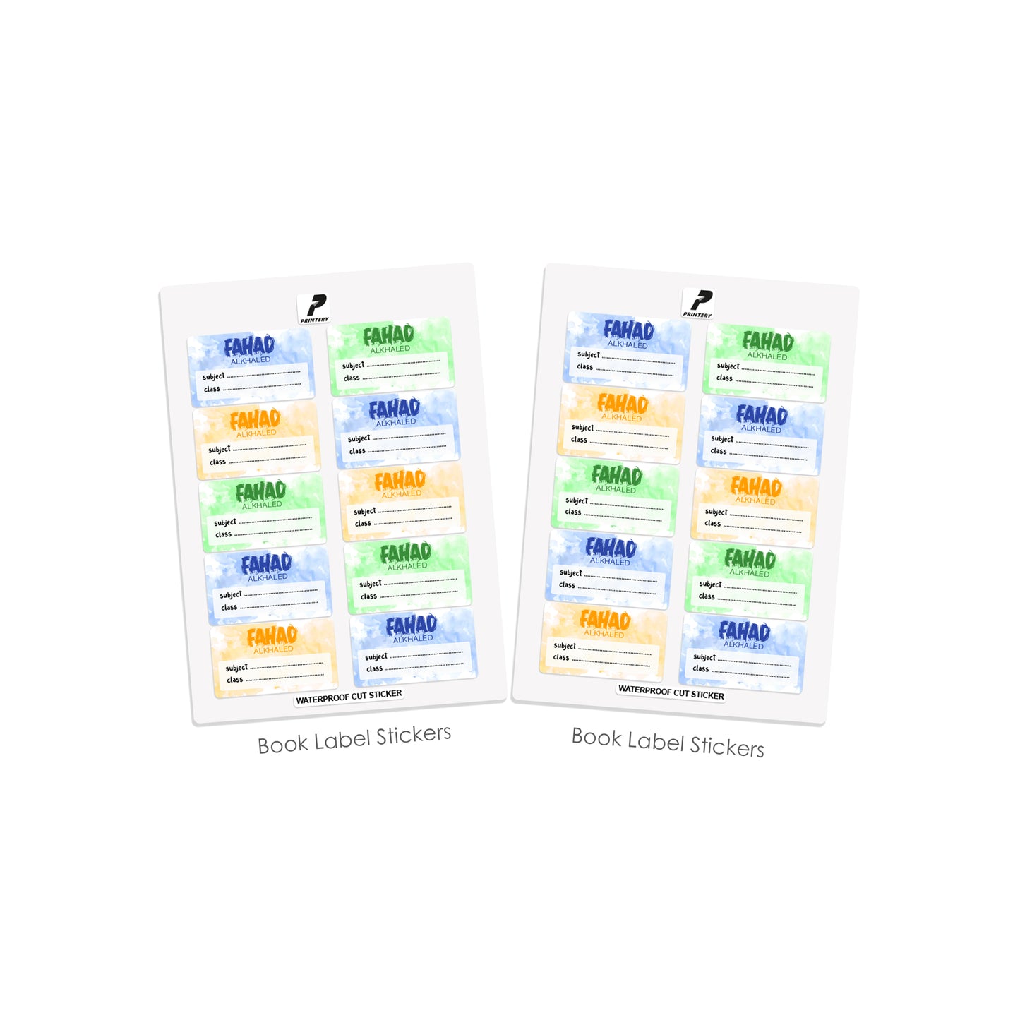 School Label Stickers Pack D172 - Boy