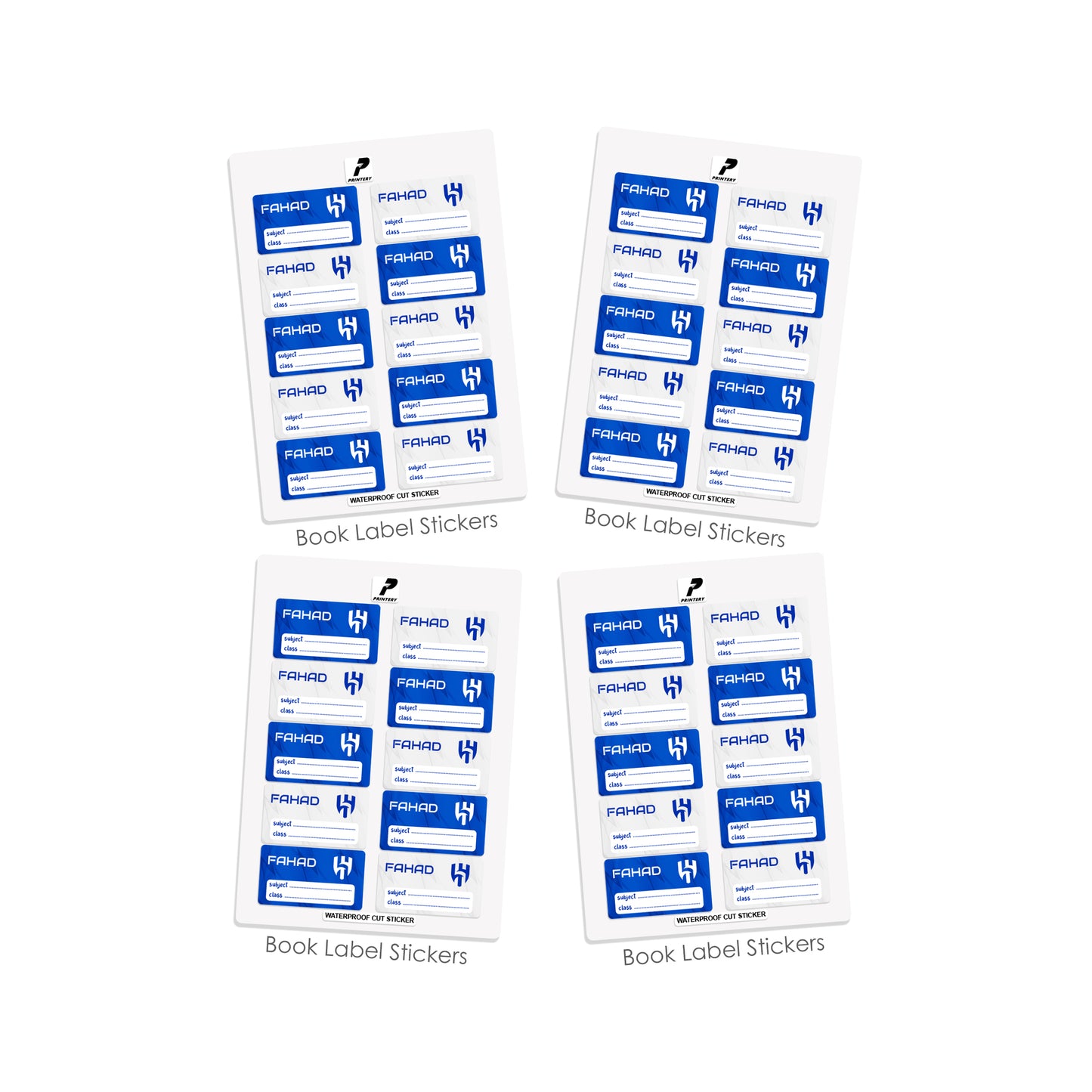 School Label Stickers Pack D126 - Al Hilal