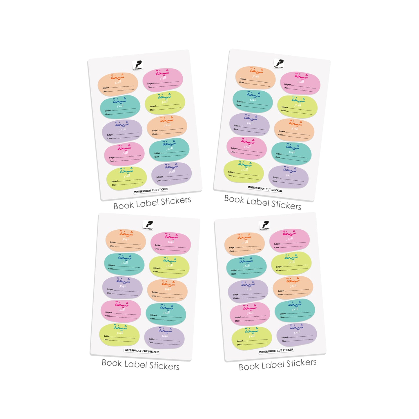 School Label Stickers Pack D173 - Girl