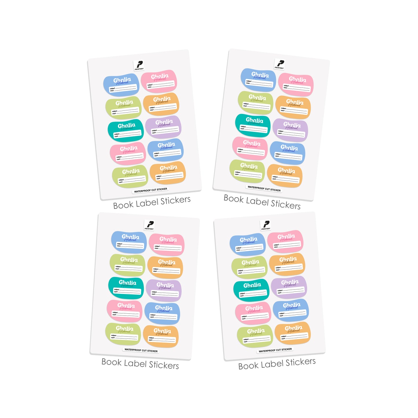 School Label Stickers Pack D179