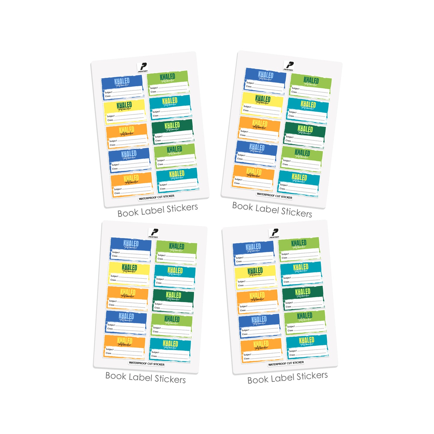 School Label Stickers Pack D178 - Boy