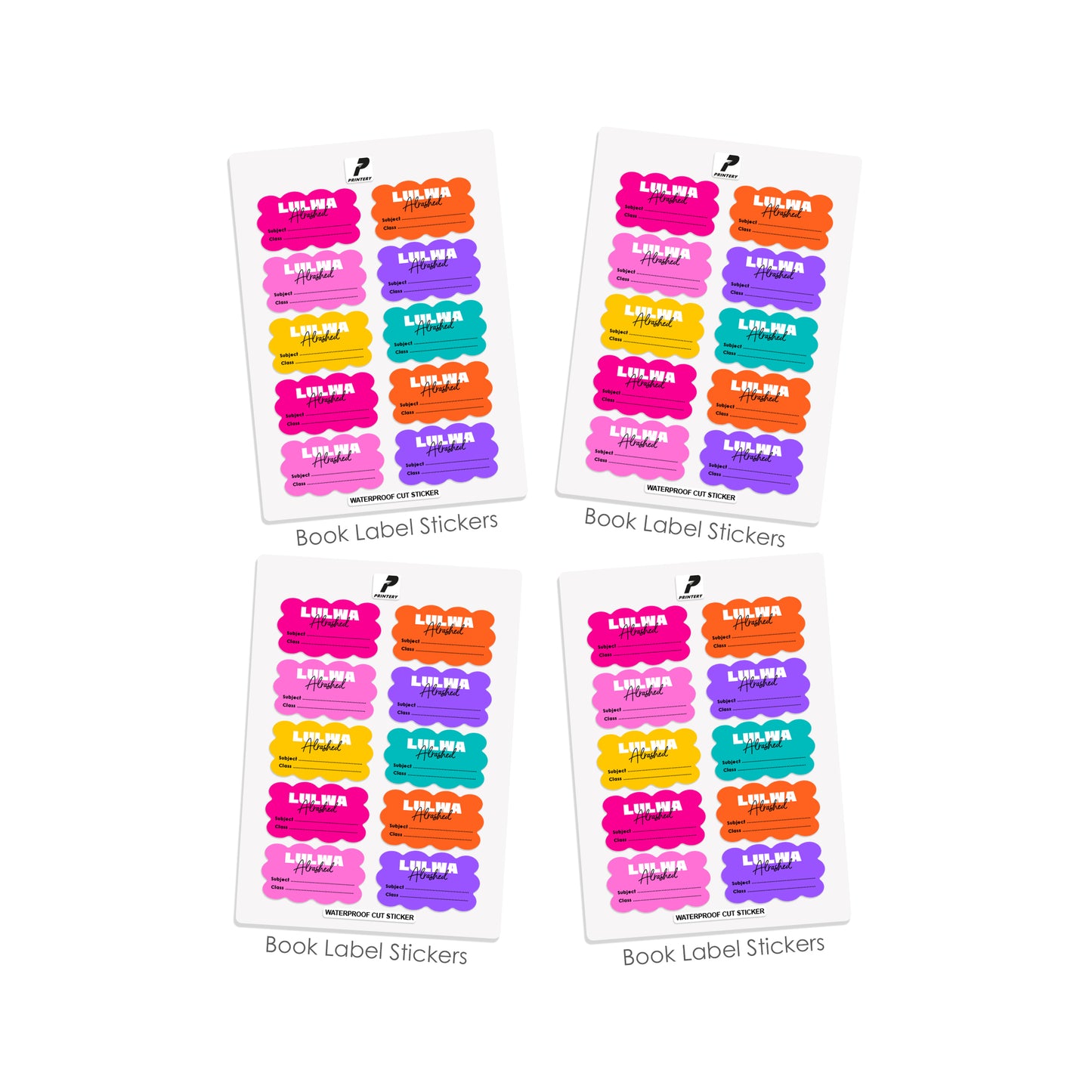 School Label Stickers Pack D174