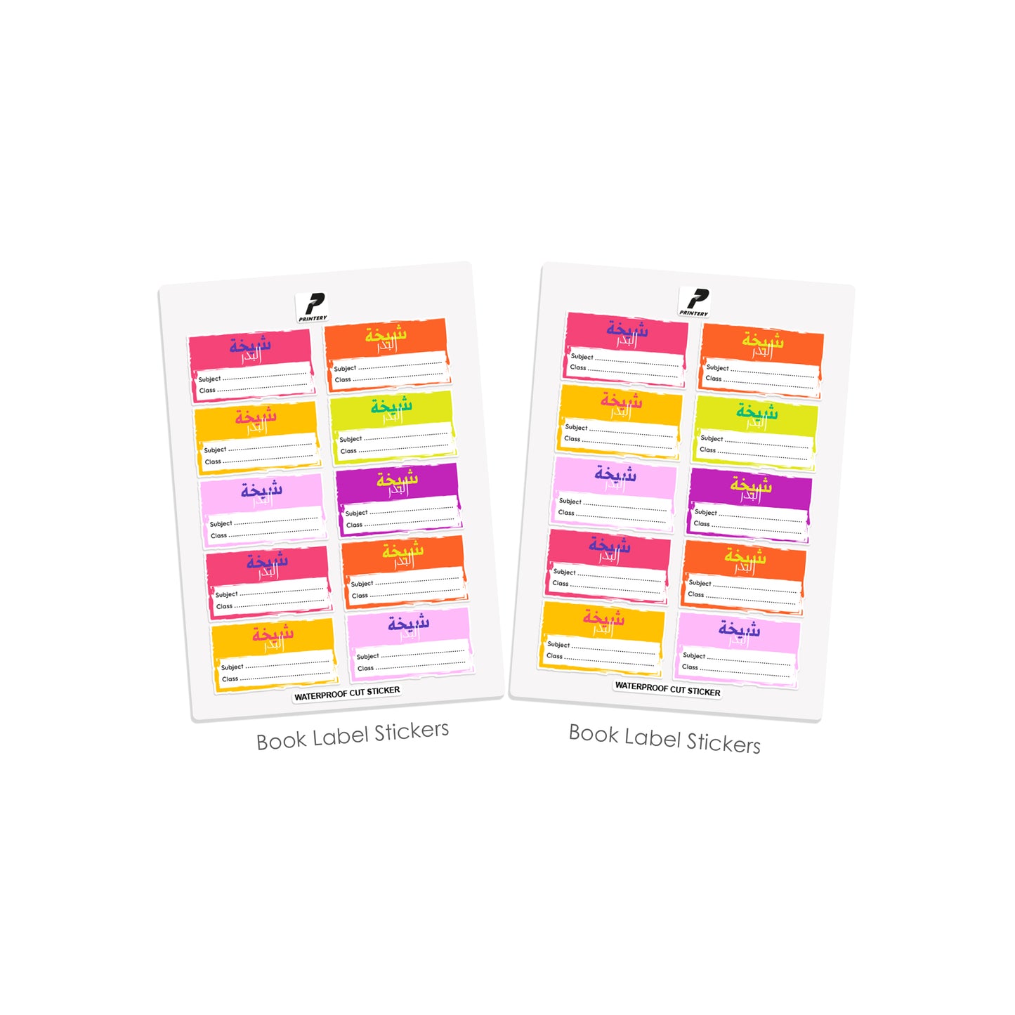 School Label Stickers Pack D178 - Girl