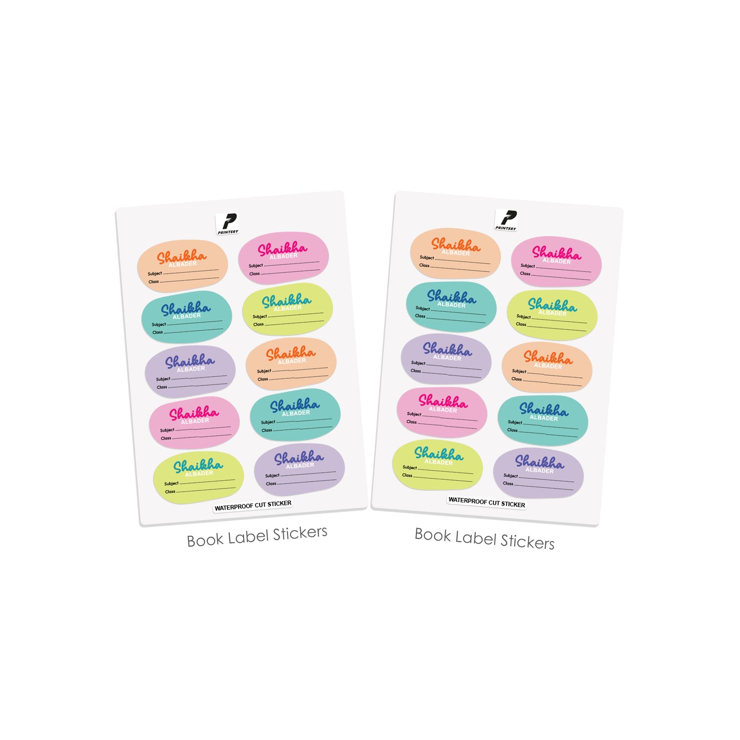 School Label Stickers Pack D173 - Girl