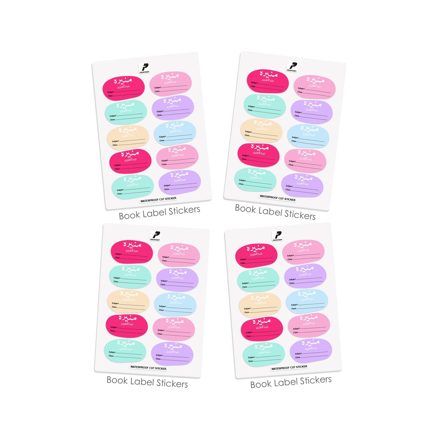 School Label Stickers Pack D177